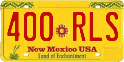 NM license plate 400RLS