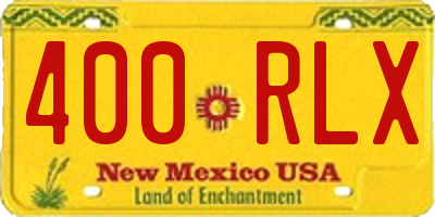 NM license plate 400RLX