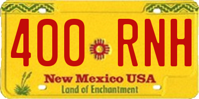 NM license plate 400RNH
