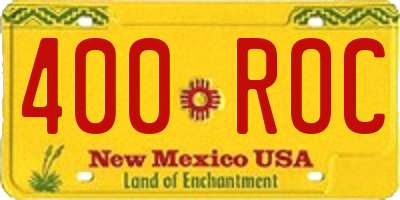 NM license plate 400ROC