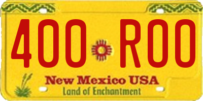 NM license plate 400ROO