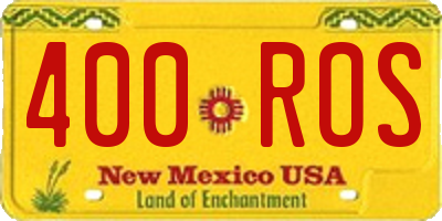 NM license plate 400ROS