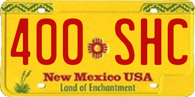 NM license plate 400SHC