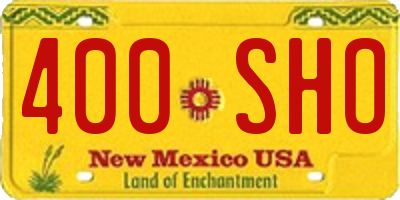NM license plate 400SHO