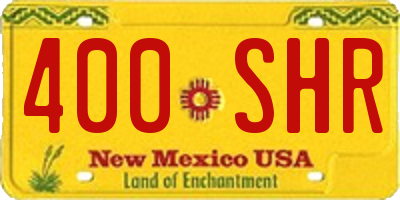 NM license plate 400SHR