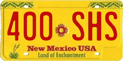 NM license plate 400SHS