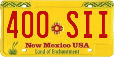 NM license plate 400SII