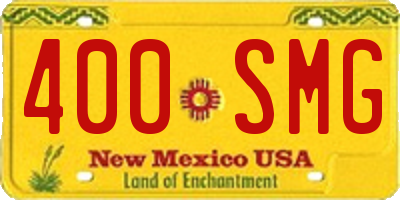 NM license plate 400SMG
