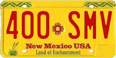 NM license plate 400SMV