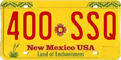 NM license plate 400SSQ
