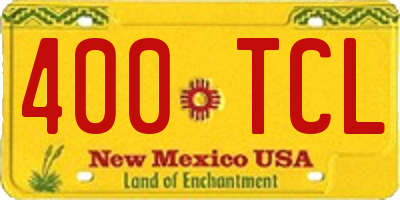 NM license plate 400TCL