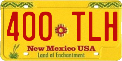 NM license plate 400TLH
