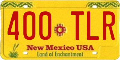 NM license plate 400TLR