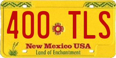 NM license plate 400TLS