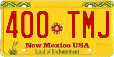 NM license plate 400TMJ