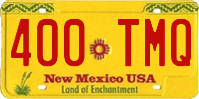 NM license plate 400TMQ