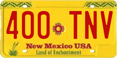NM license plate 400TNV
