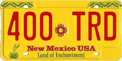 NM license plate 400TRD