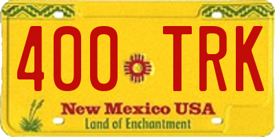 NM license plate 400TRK