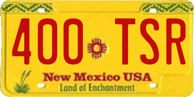 NM license plate 400TSR