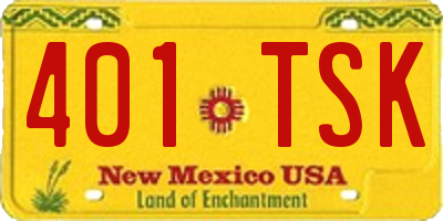 NM license plate 401TSK