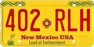 NM license plate 402RLH