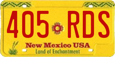 NM license plate 405RDS