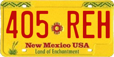 NM license plate 405REH