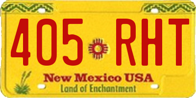 NM license plate 405RHT