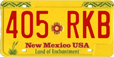 NM license plate 405RKB