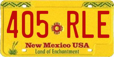 NM license plate 405RLE