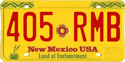 NM license plate 405RMB