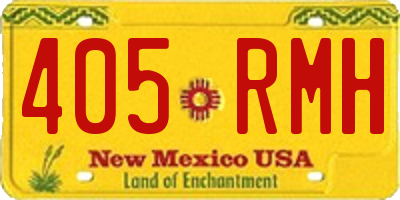 NM license plate 405RMH