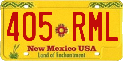 NM license plate 405RML