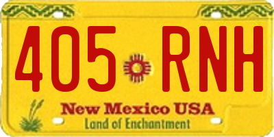 NM license plate 405RNH