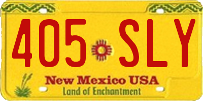 NM license plate 405SLY