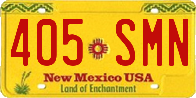 NM license plate 405SMN