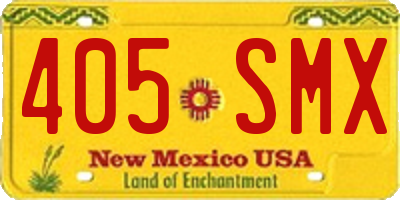 NM license plate 405SMX