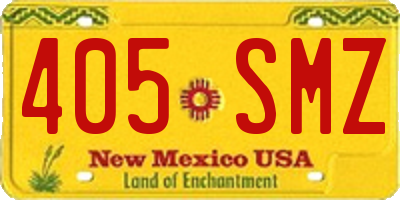 NM license plate 405SMZ