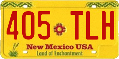 NM license plate 405TLH