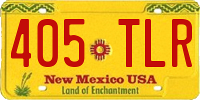 NM license plate 405TLR