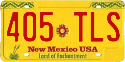 NM license plate 405TLS