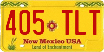 NM license plate 405TLT