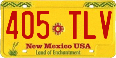 NM license plate 405TLV