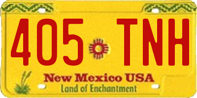 NM license plate 405TNH