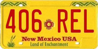 NM license plate 406REL