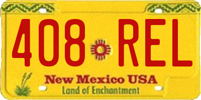 NM license plate 408REL