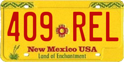 NM license plate 409REL