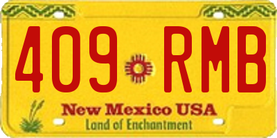 NM license plate 409RMB