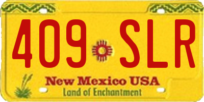 NM license plate 409SLR